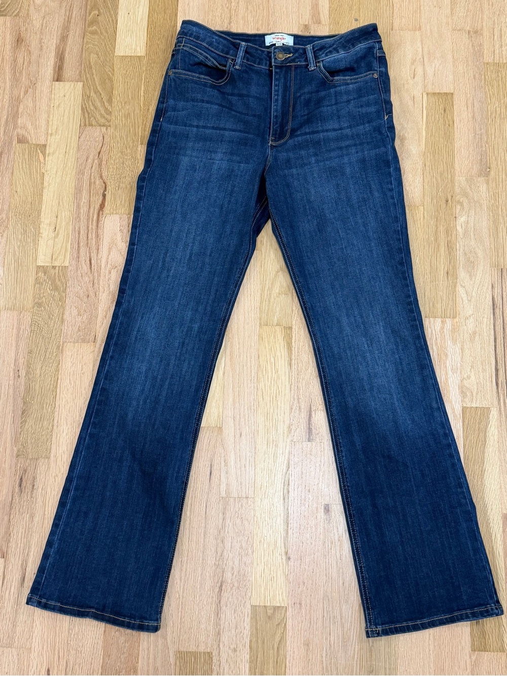 Wrangler High Rise Bootcut Stretch Jeans Dark Wash 10/30
